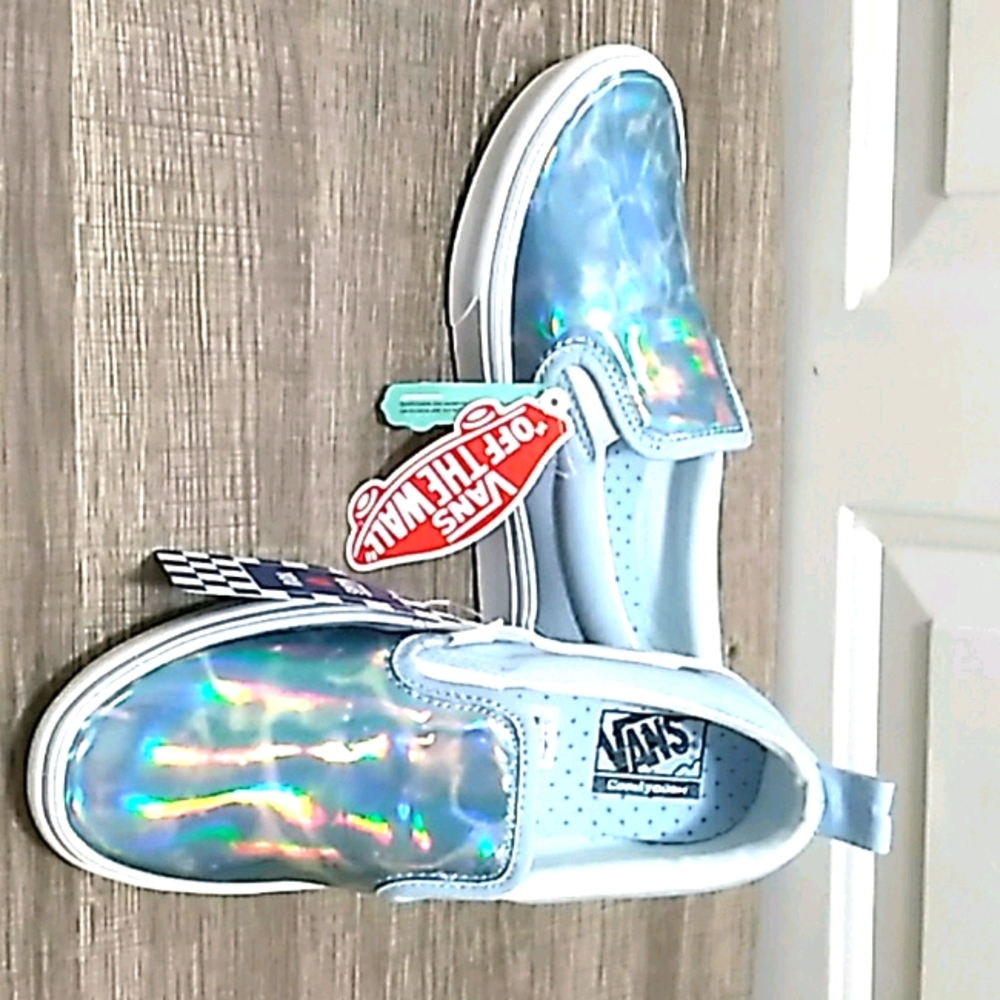 Girl blue vans shoes